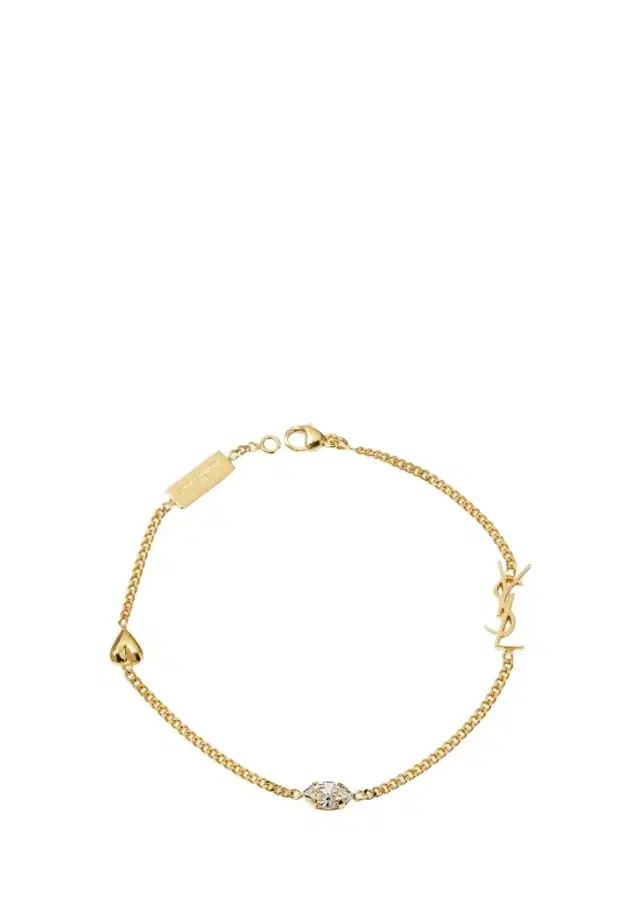 Saint Laurent Opyum Heart Charm Bracelet