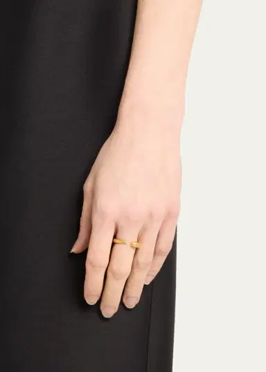 Khiry Khartoum Stacking Ring in Nude Matte 18K Gold Vermeil | Thumbnail 2