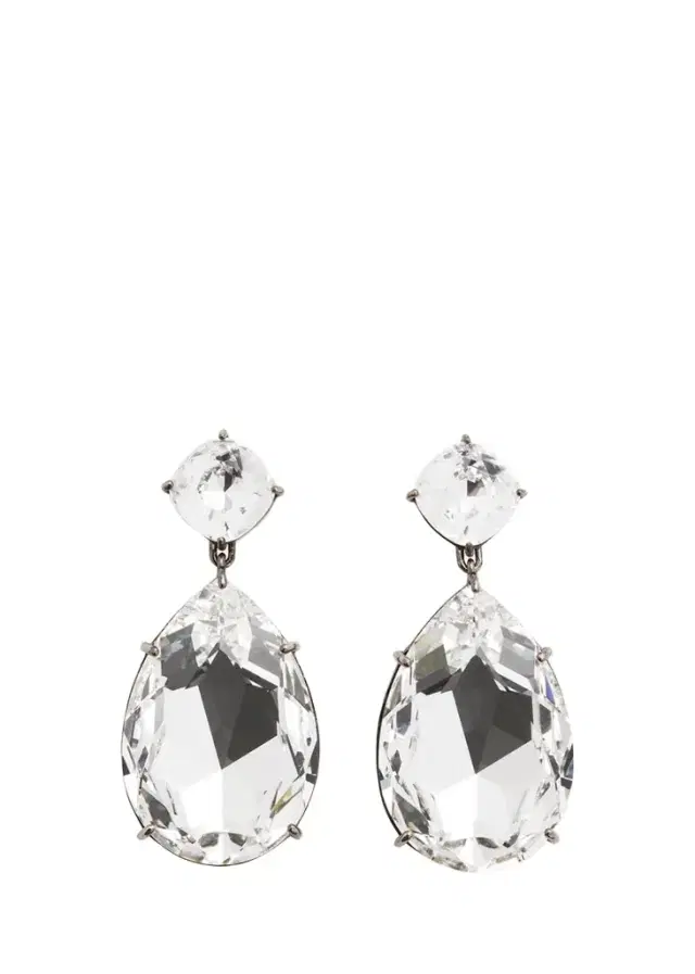 Alexander McQueen Crystal Gem Drop Earrings