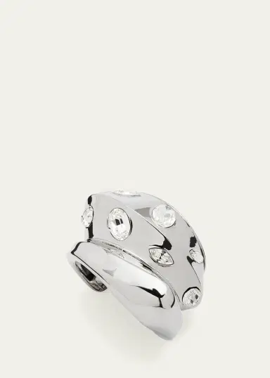 Alexander McQueen Sculptural Jeweled Cuff Bracelet | Thumbnail 3