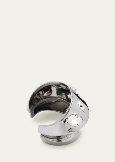 Alexander McQueen Sculptural Jeweled Cuff Bracelet | Thumbnail 4