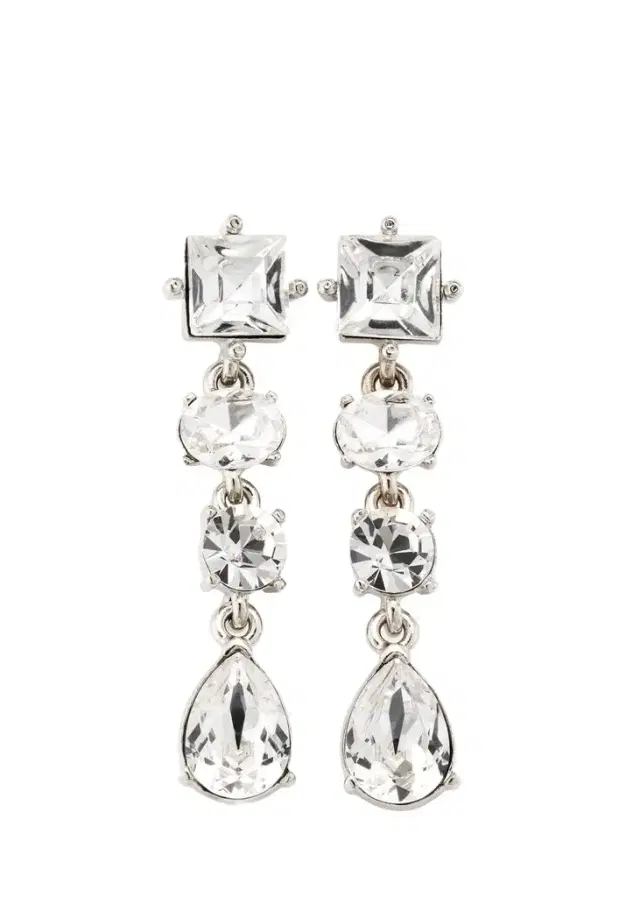 Oscar de la Renta Emma Multi-Cut Crystal Earrings