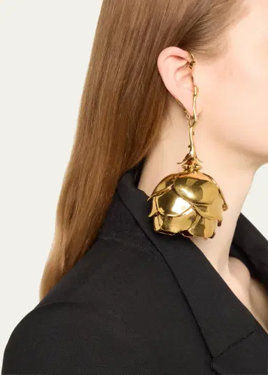 Alexander McQueen Tudor Rose Earring | Thumbnail 2