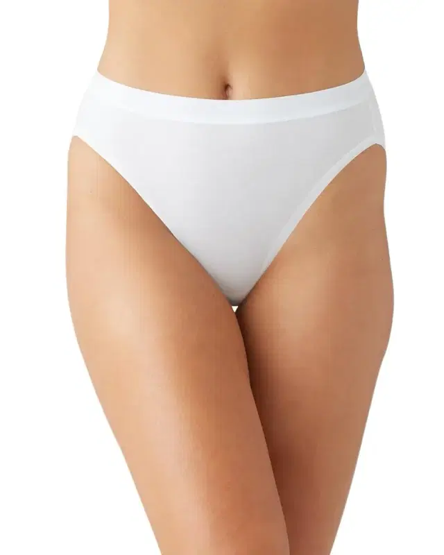 Wacoal Understated High-Cut Stretch Cotton Briefs