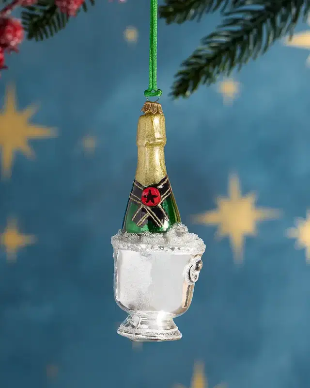 Exclusive Ice Bucket with Champagne Ornament