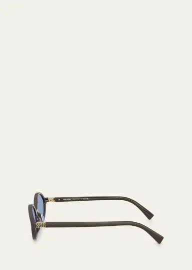 Miu Miu Acetate Oval Sunglasses | Thumbnail 8