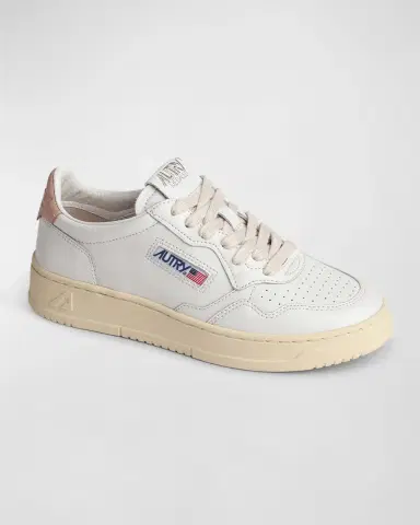 Autry Medalist Low-Top Bicolor Leather Sneakers | Thumbnail 2 Autry Medalist Low-Top Bicolor Leather Sneakers | Thumbnail 2