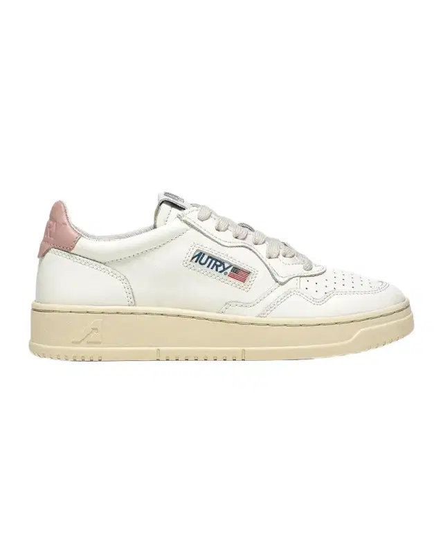 Autry Medalist Low-Top Bicolor Leather Sneakers
