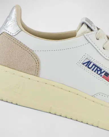 Autry Medalist Mixed Leather Low-Top Sneakers | Thumbnail 6 Autry Medalist Mixed Leather Low-Top Sneakers | Thumbnail 6