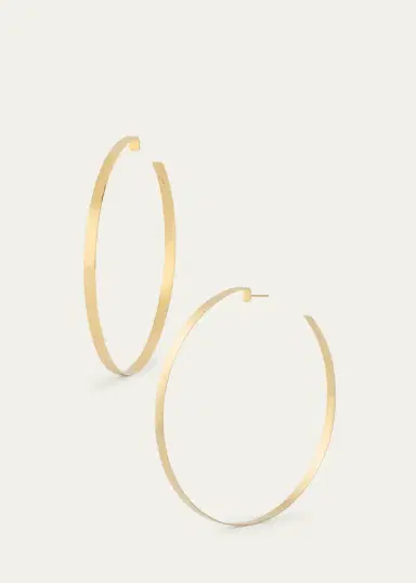 Lana 80mm Flat Vanity Hoop Earrings | Thumbnail 3