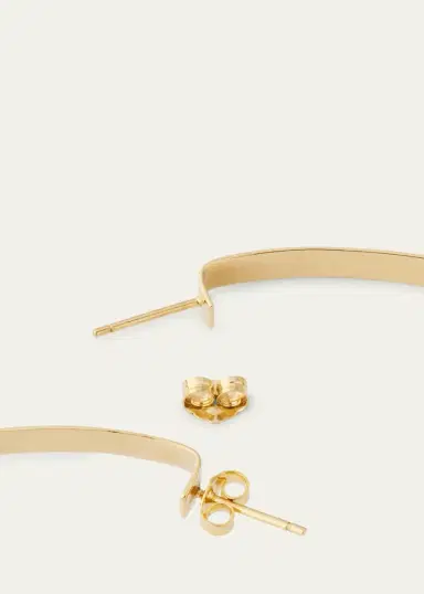 Lana 80mm Flat Vanity Hoop Earrings | Thumbnail 4