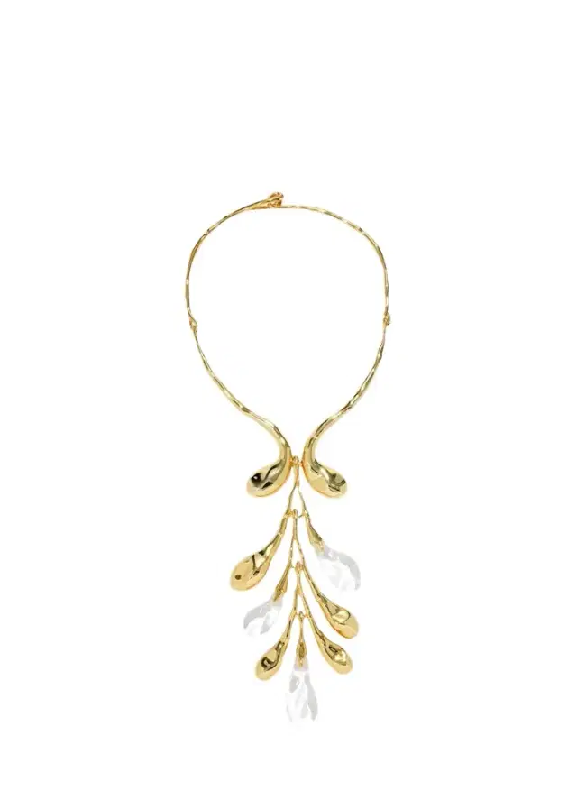 ALEXIS BITTAR Liquid Lucite Sapling Collar Necklace