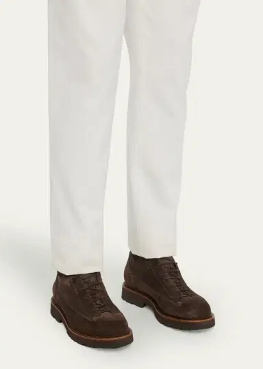 Brunello Cucinelli Men's Suede Urban Hiker Boots | Thumbnail 2 Brunello Cucinelli Men's Suede Urban Hiker Boots | Thumbnail 2