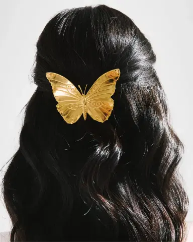Jennifer Behr Caria 18K Gold-Plated Barrette | Thumbnail 2 Jennifer Behr Caria 18K Gold-Plated Barrette | Thumbnail 2