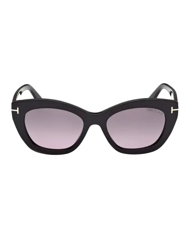 Tom Ford Linda-02 Polarized Acetate Cat-Eye Sunglasses