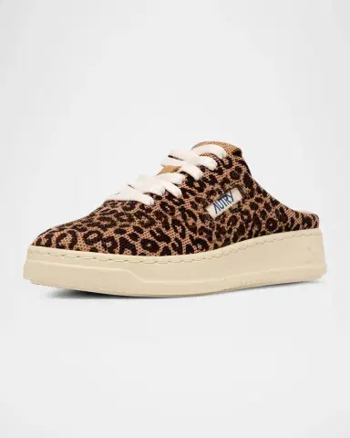 Autry Leopard-Printed Mesh Sneaker Mules | Thumbnail 2