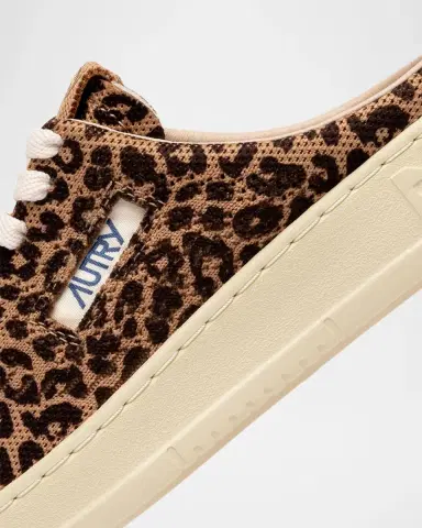 Autry Leopard-Printed Mesh Sneaker Mules | Thumbnail 3