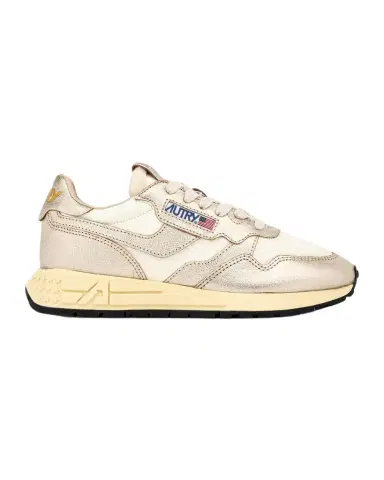 Autry Reelwind Metallic Leather Low-Top Sneakers | Thumbnail 1 Autry Reelwind Metallic Leather Low-Top Sneakers | Thumbnail 1