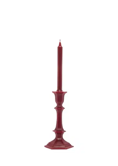 Baccarat Harcourt Candlestick Candle, Red | Thumbnail 1