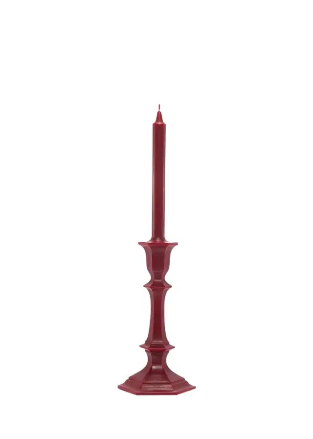 Baccarat Harcourt Candlestick Candle, Red