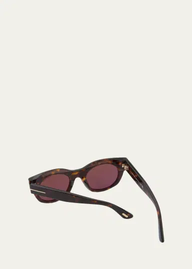 Tom Ford Marine 50MM Round Sunglasses | Thumbnail 2