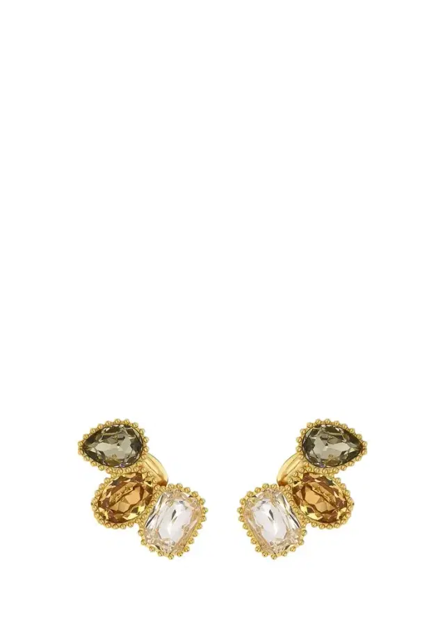 Oscar de la Renta Crystal Climber Earrings