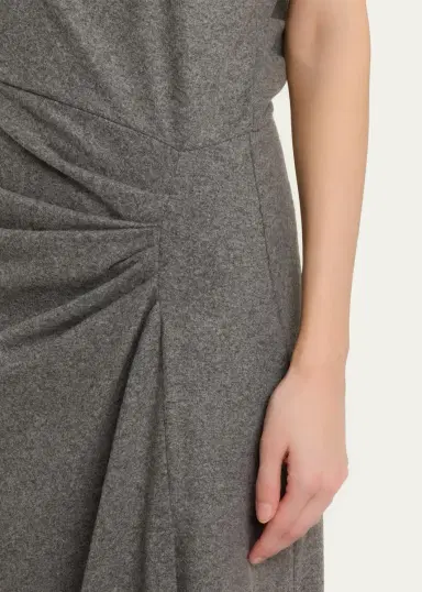 Etoile Isabel Marant Naerys Asymmetric Knit Midi Dress | Thumbnail 5
