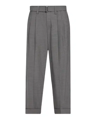 Brunello Cucinelli Pleated Wool Tapered-Leg Ankle Pants With Belt | Thumbnail 1