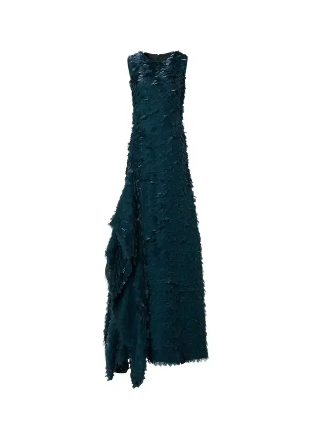 Akris Layered Organza Tile Asymmetric A-Line Gown