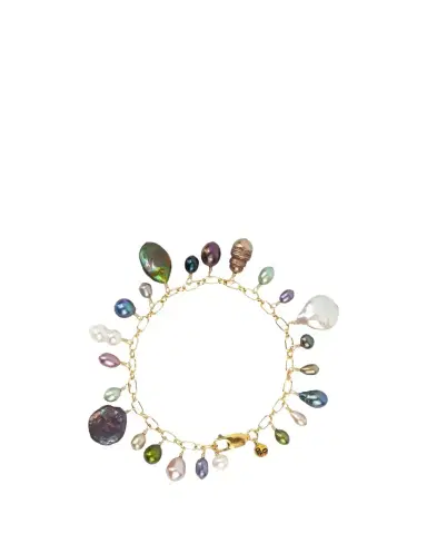 Presley Oldham Compost Bracelet with Multicolor Pearls | Thumbnail 1 Presley Oldham Compost Bracelet with Multicolor Pearls | Thumbnail 1