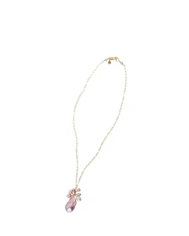 Presley Oldham Pink Tempest Necklace with Freshwater Pearls | Thumbnail 2