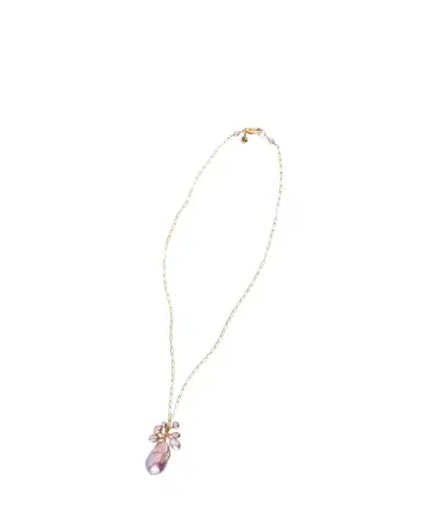 Presley Oldham Pink Tempest Necklace with Freshwater Pearls | Thumbnail 1