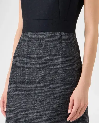 Akris Prince Of Whales Wool Double-Face Sleeveless Dress | Thumbnail 5 Akris Prince Of Whales Wool Double-Face Sleeveless Dress | Thumbnail 5