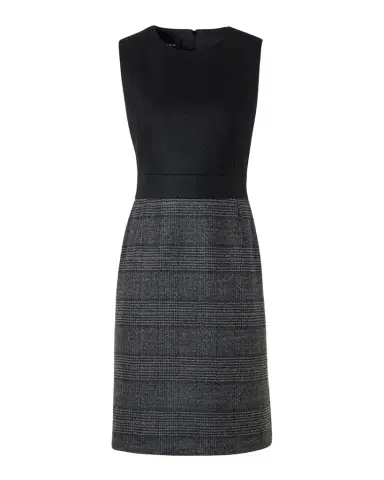 Akris Prince Of Whales Wool Double-Face Sleeveless Dress | Thumbnail 1 Akris Prince Of Whales Wool Double-Face Sleeveless Dress | Thumbnail 1