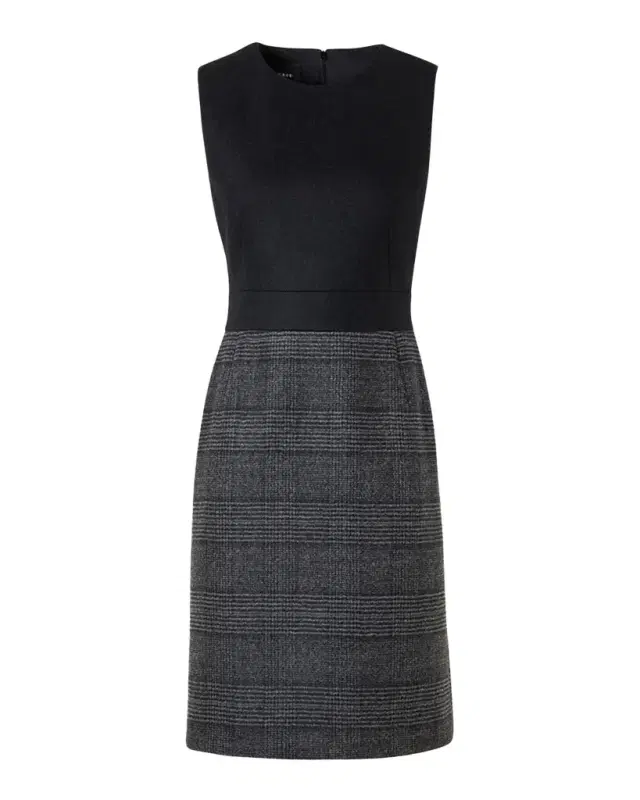 Akris Prince Of Whales Wool Double-Face Sleeveless Dress