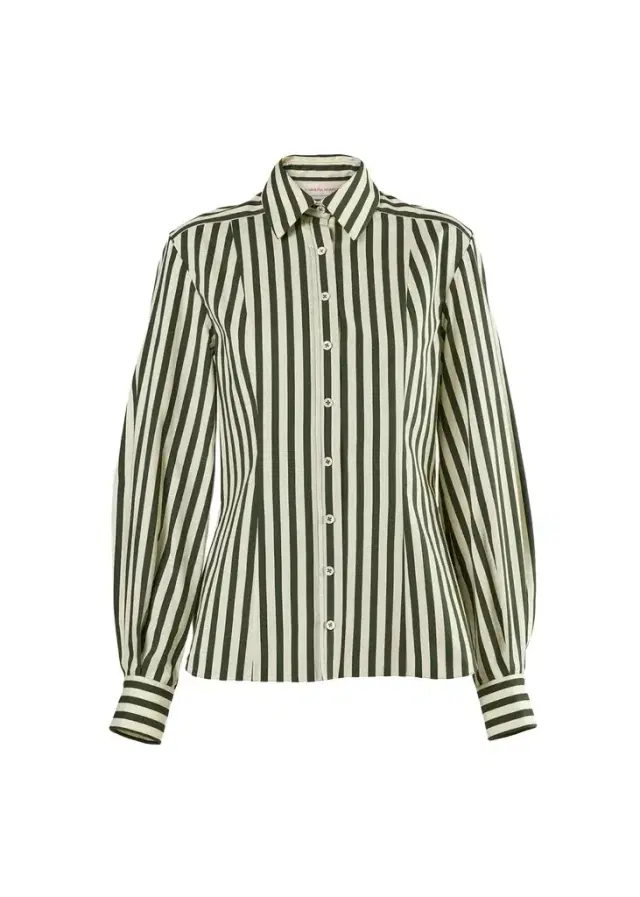Carolina Herrera Isabella Striped Cotton Shirt