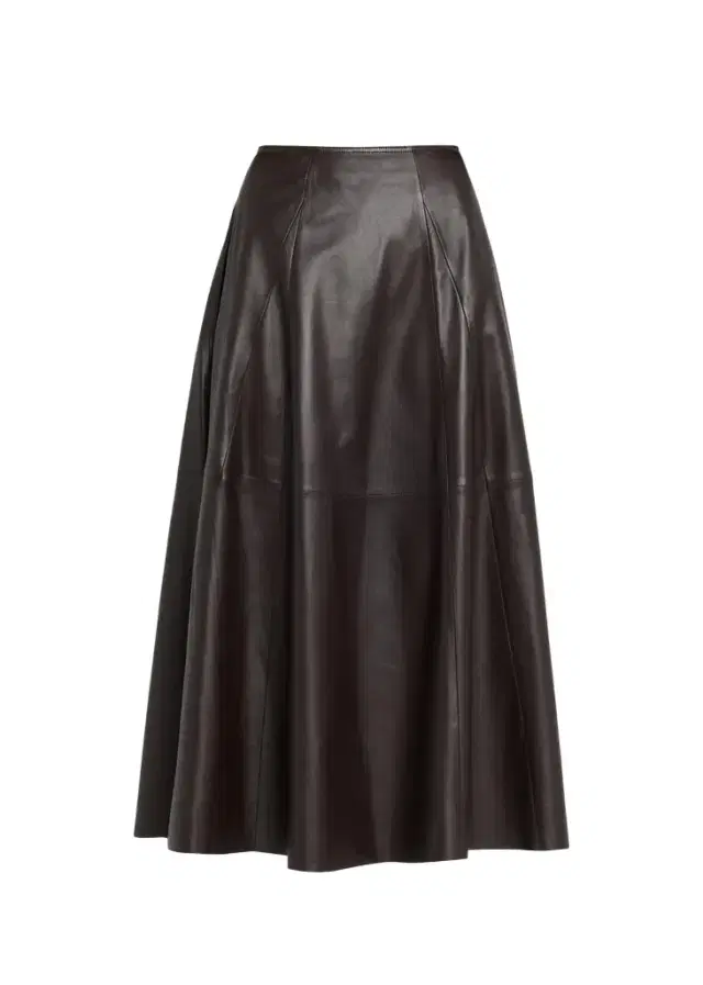 ARMA Eleni Leather A-Line Midi Skirt