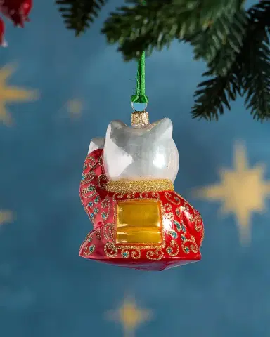 Exclusive Lady Maneki-Neko Christmas Ornament | Thumbnail 2 Exclusive Lady Maneki-Neko Christmas Ornament | Thumbnail 2