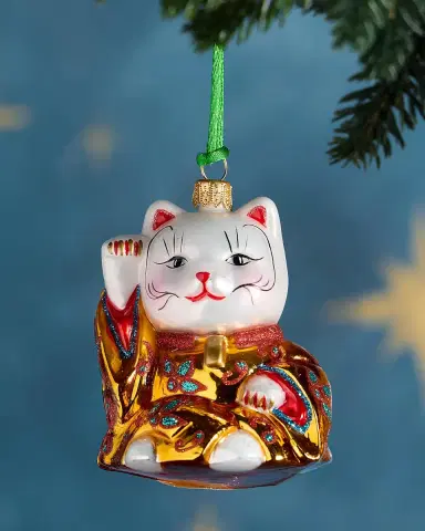 Exclusive Sir Maneki-Neko Christmas Ornament | Thumbnail 1 Exclusive Sir Maneki-Neko Christmas Ornament | Thumbnail 1