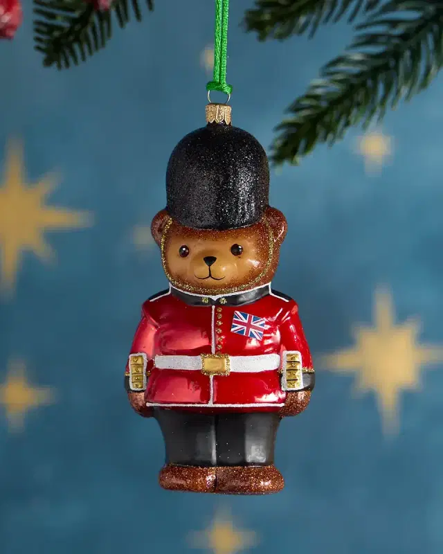 Exclusive London Guard Teddy Bear Christmas Ornament