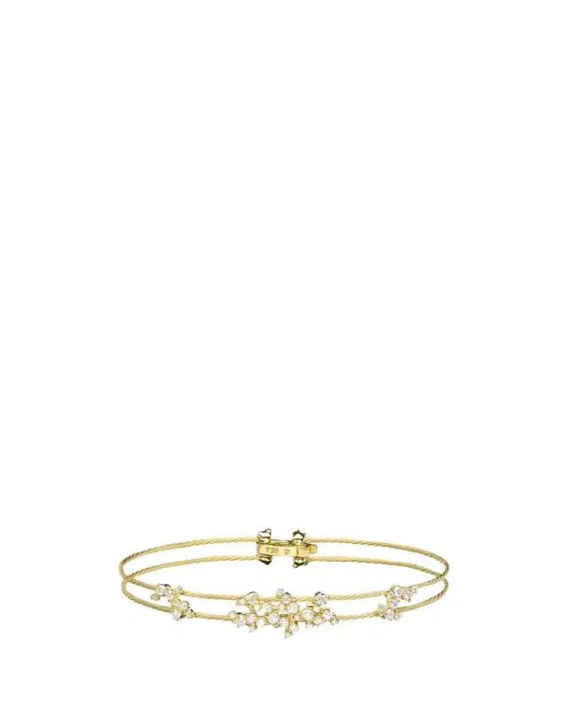 Paul Morelli Diamond Confetti Double Wire Bracelet, Yellow