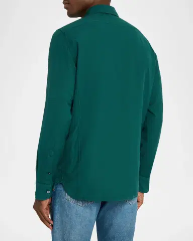 Tom Ford Men's Cotton and Cashmere Pocket Sport Shirt | Thumbnail 3