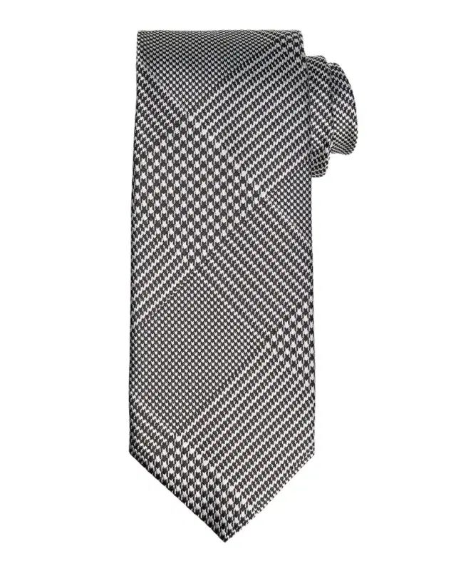 Tom Ford Men's Glen Plaid Linen Tie