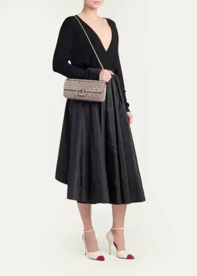 Valentino Garavani Quilted Rockstud Suede Shoulder Bag | Thumbnail 5