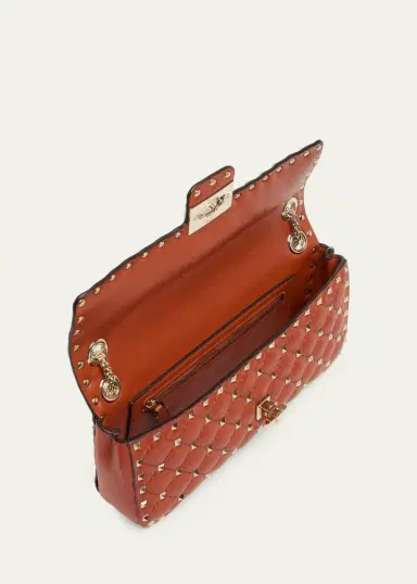 Valentino Garavani Quilted Rockstud Leather Shoulder Bag | Thumbnail 4