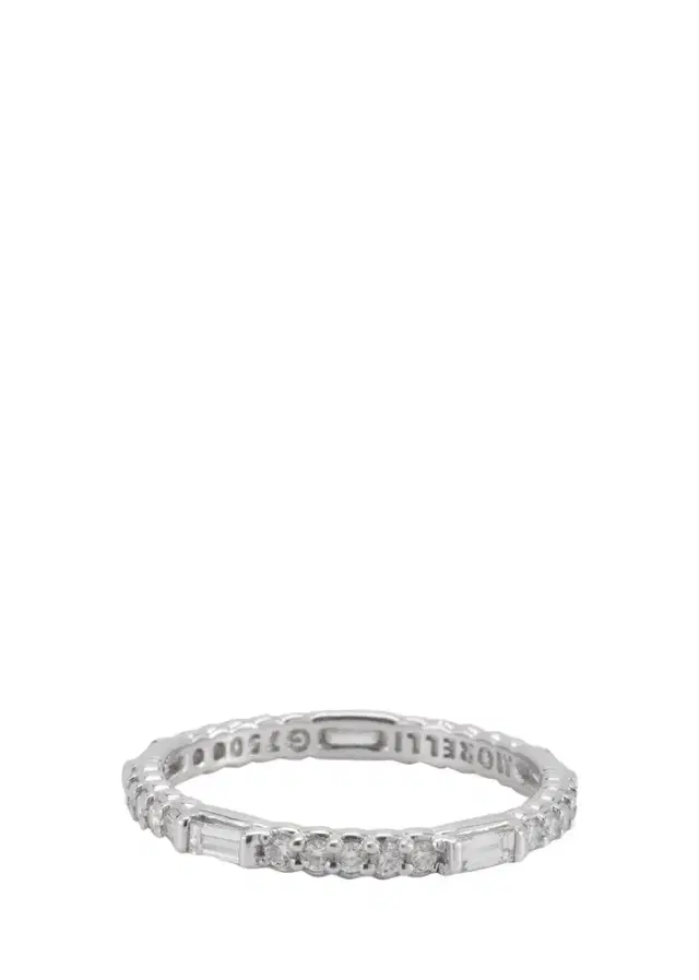 Paul Morelli Pinpoint 18k White Gold Baguette Diamond Ring