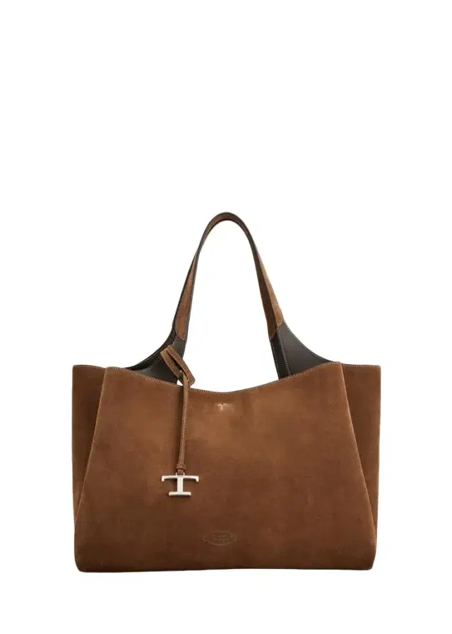 Tod's Medium Logo Suede Tote Bag