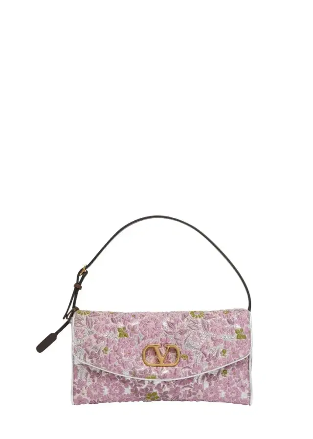 Valentino Garavani Devain Metallic Floral Jacquard Top-Handle Bag
