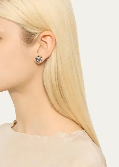 Paul Morelli Black Gold Confetti Mixed-Diamond Stud Earrings | Thumbnail 2
