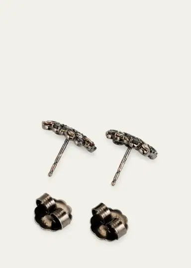 Paul Morelli Black Gold Confetti Mixed-Diamond Stud Earrings | Thumbnail 4